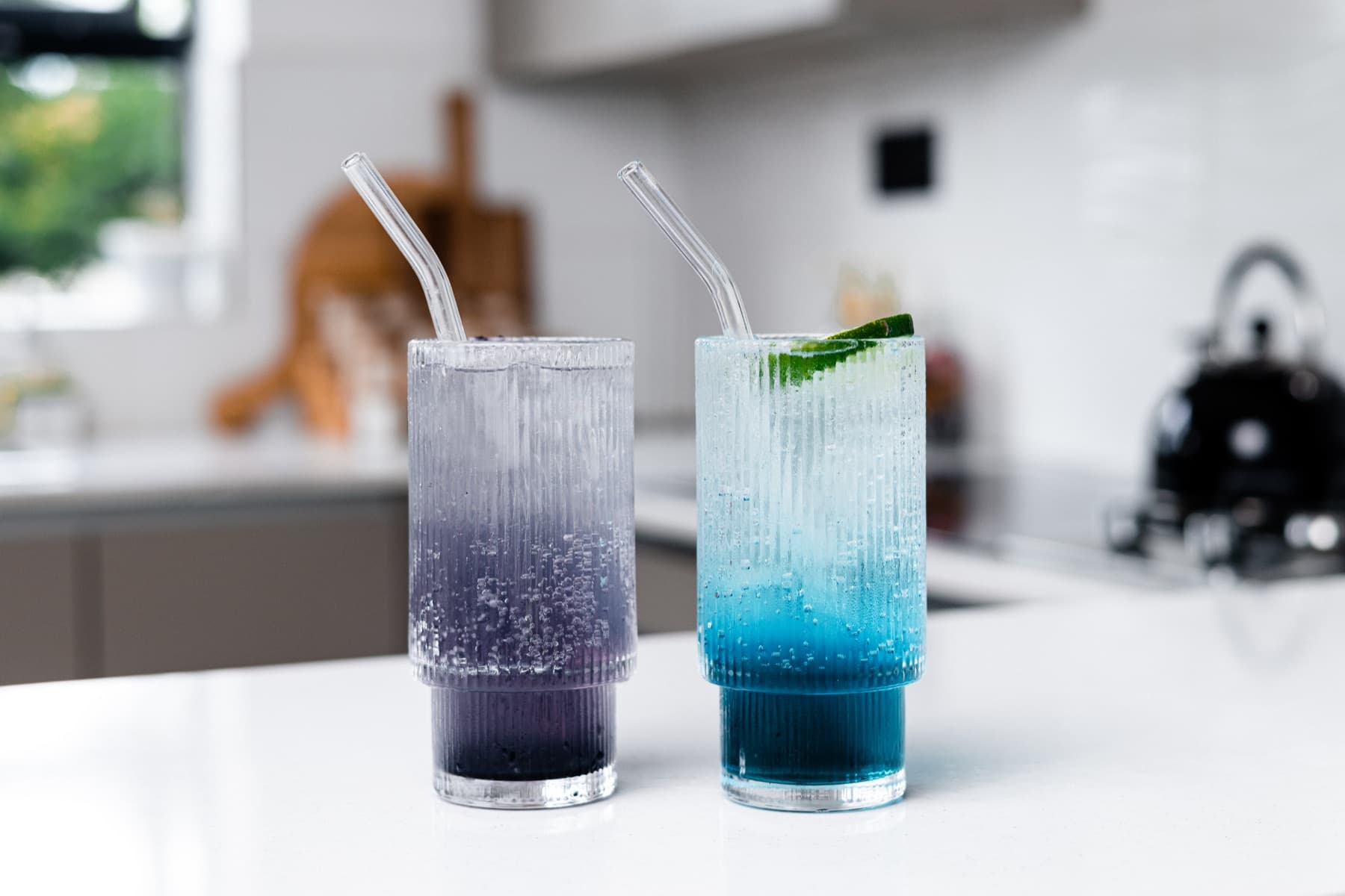 Two signature drinks prepared for a private event