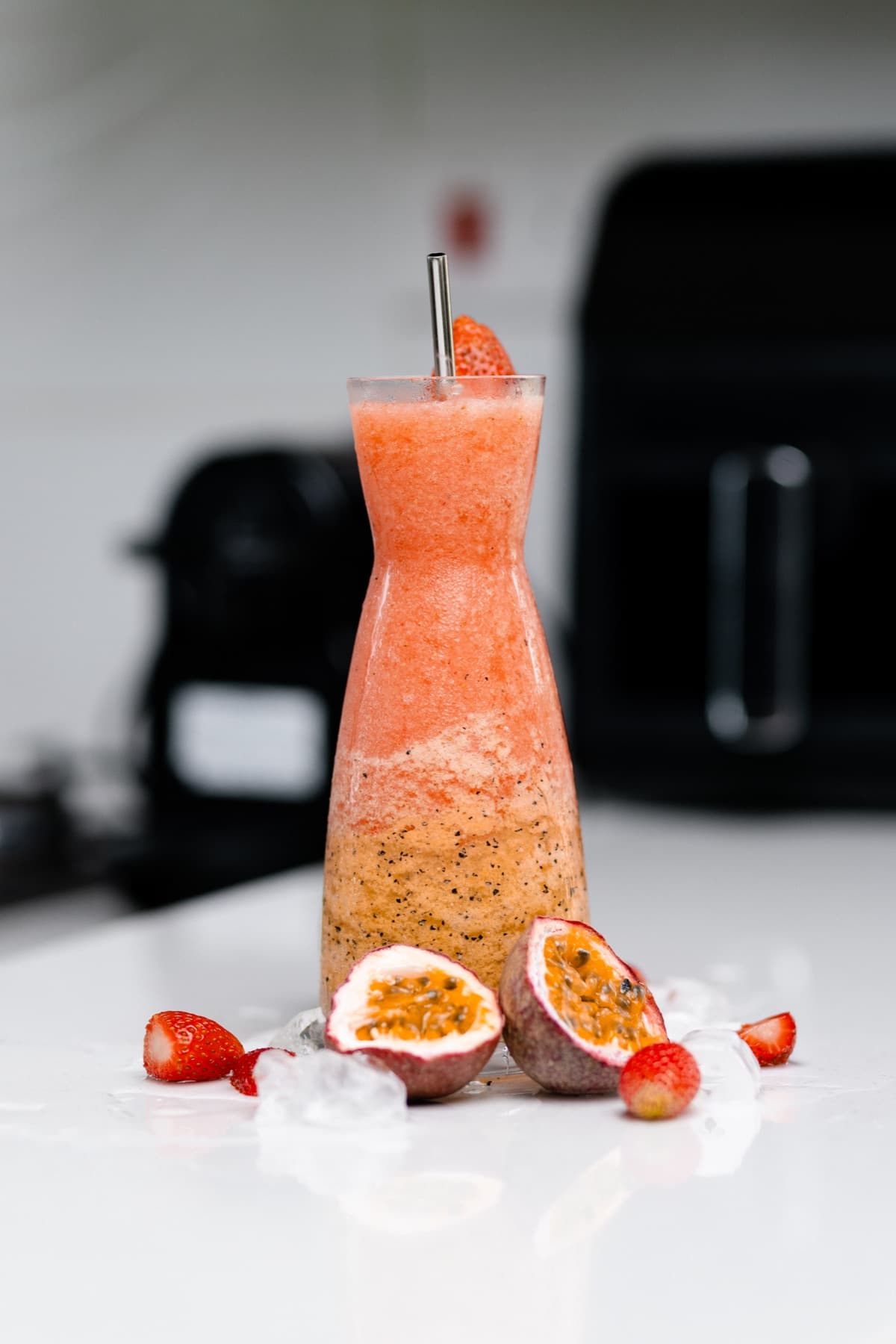 A signature cocktail in the finishing stages